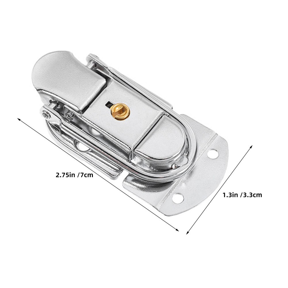4 Pcs Locking Latches for Wood Boxes Jewelry Small Metal Hardware Buckle