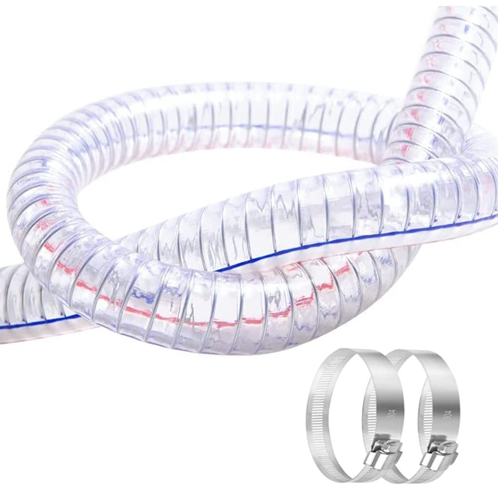 Quickun 1-1/4" ID x 1-1/2" OD, 3FT length Steel Wire ID, Transparent