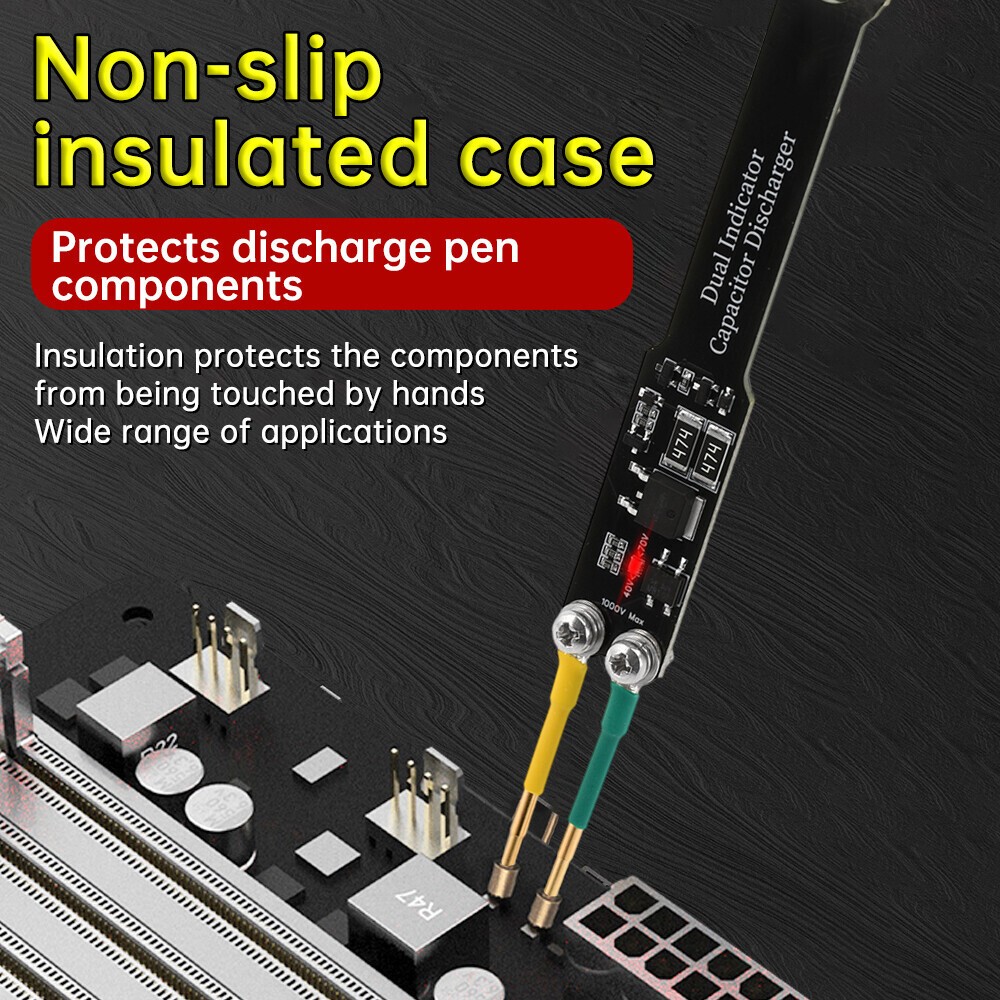 1000V Portable Capacitor Discharge Tool AC DC High Voltage Quick Discharging