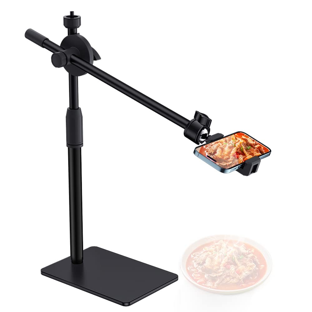 Overhead Phone and Camera Mount Stand for YouTube Live Video Cooking Makeup a...