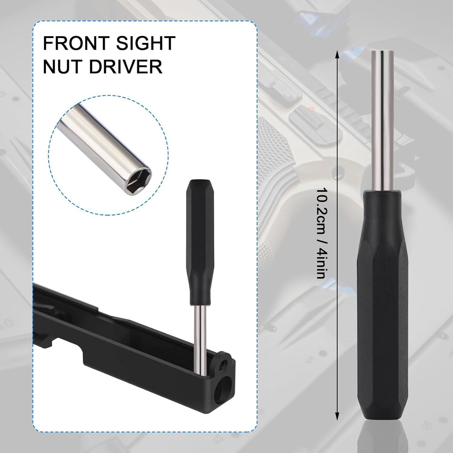 Glock Tool Kit 3pcs,with Front Sight Tool,magazine Disassembly Tool,pin Punch to
