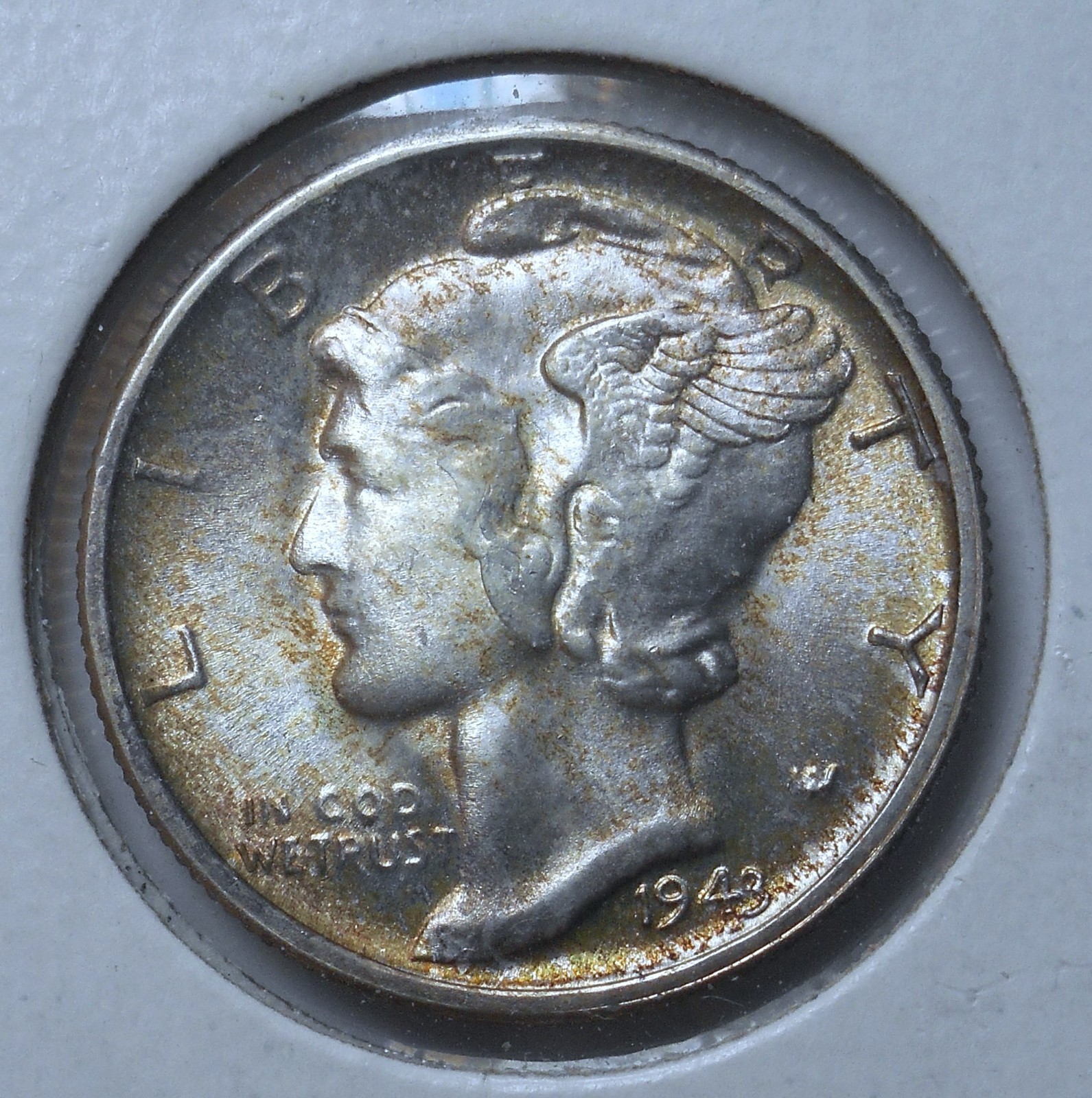 1943-s . Mercury Dime . Gem/Superb BU .