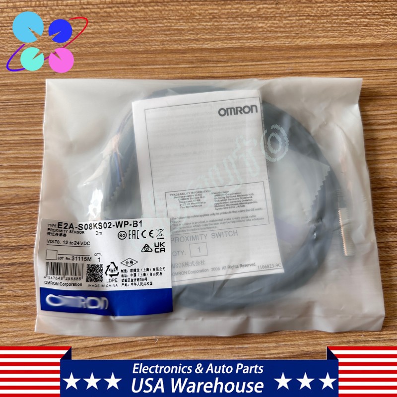 For Omron E2A-S08KS02-WP-B1 2M 12-24VDC Photoelectric Proximity Switch Sensor