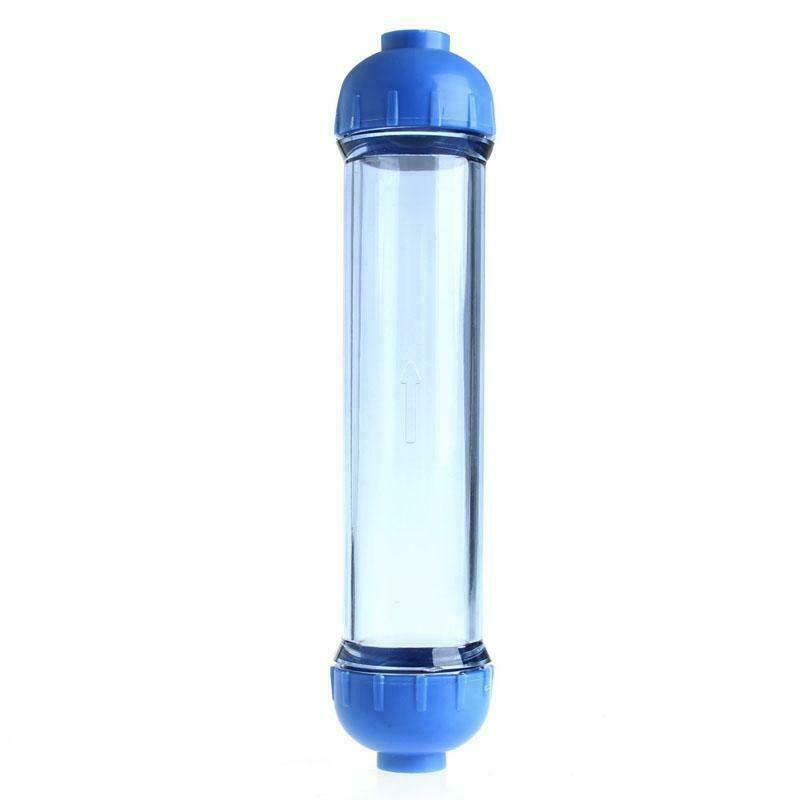 2X Water Filter Housing DIY Fill T33 Shell Filter Transparent Reverse Osmosis