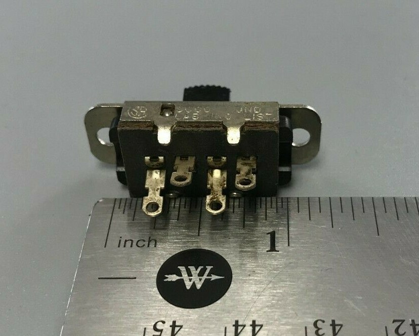 Switchcraft SLIDE SWITCH 4 PIN DTDP 1A 125V STOCKPOLE