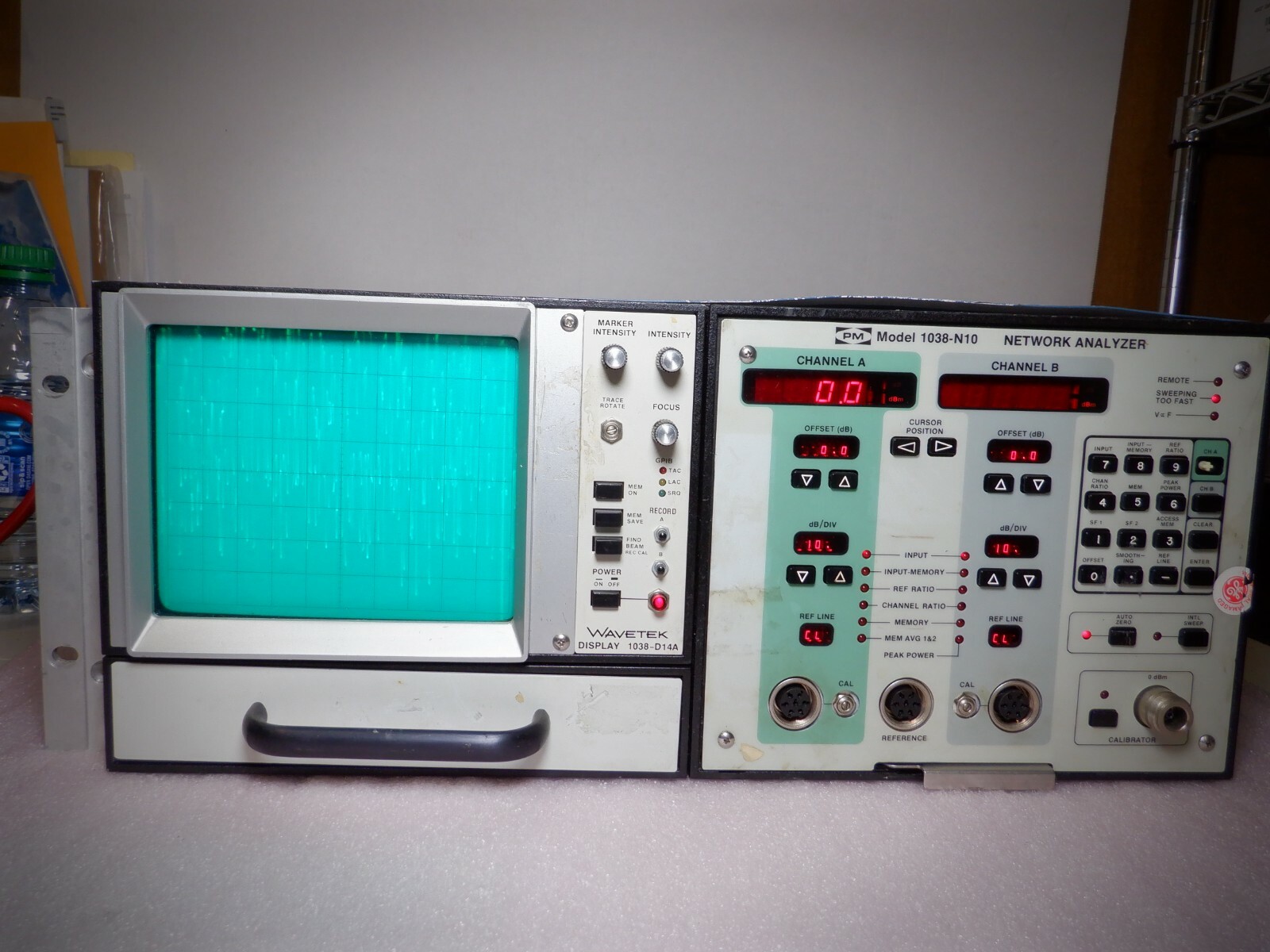 Wavetek PMI 1038-N10 1038-D14A Network Analyzer w/ Display