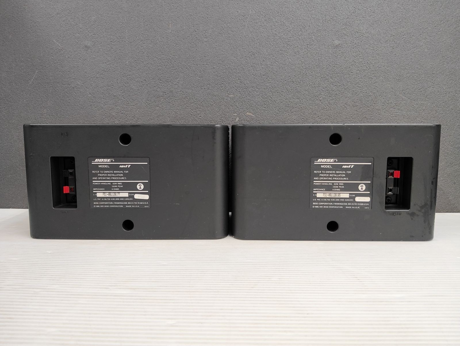 BOSE 101IT Speaker System Black Compact Operation Confiremd