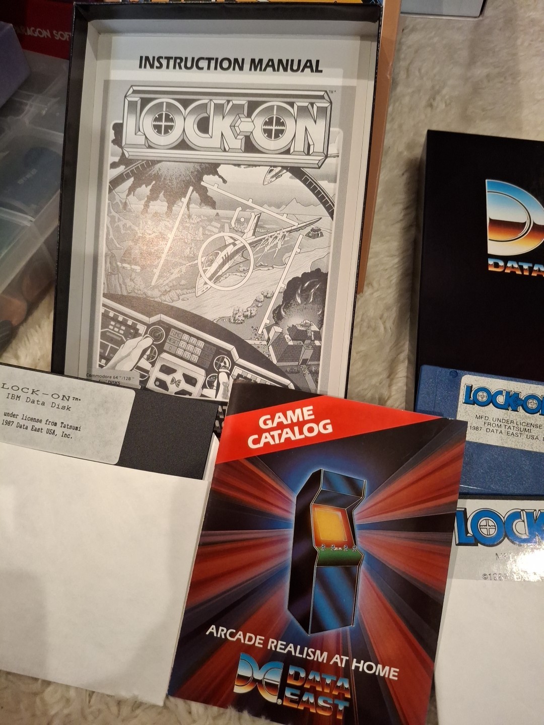 Data East Lock-On IBM Video Game 1987 - Vintage