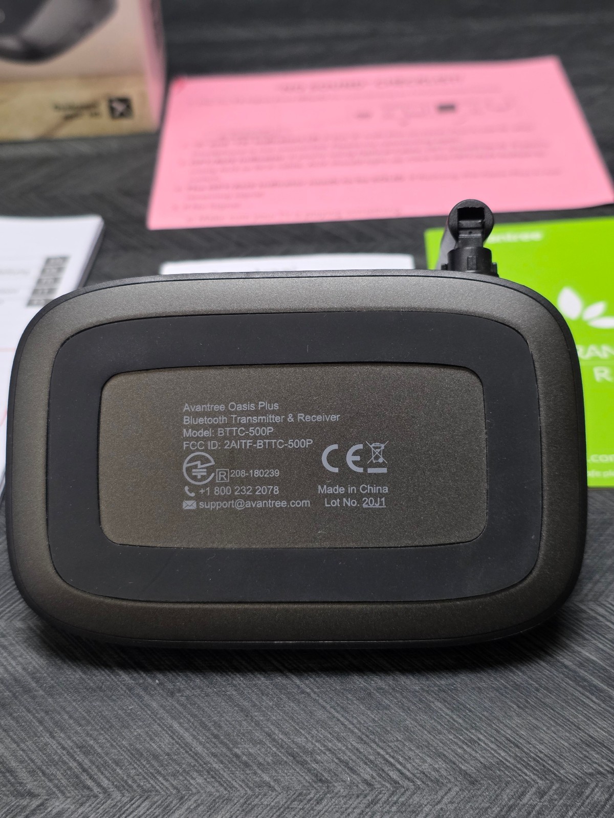 Avantree Oasis Plus Bluetooth Transmitter Receiver BTTC-500P Reciever Only