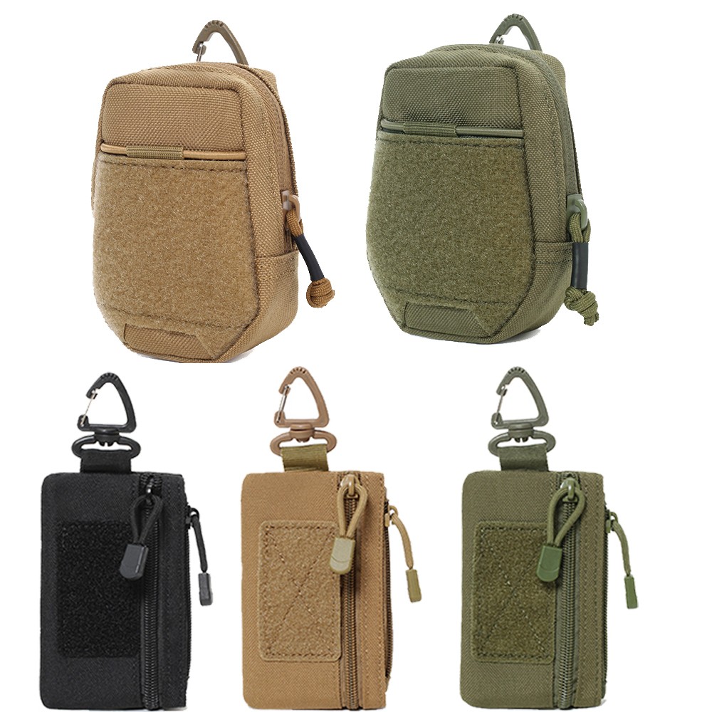 Tactical Mini Wallet Pouch Waterproof EDC Waist Bag Coin Purse Key Card Holder