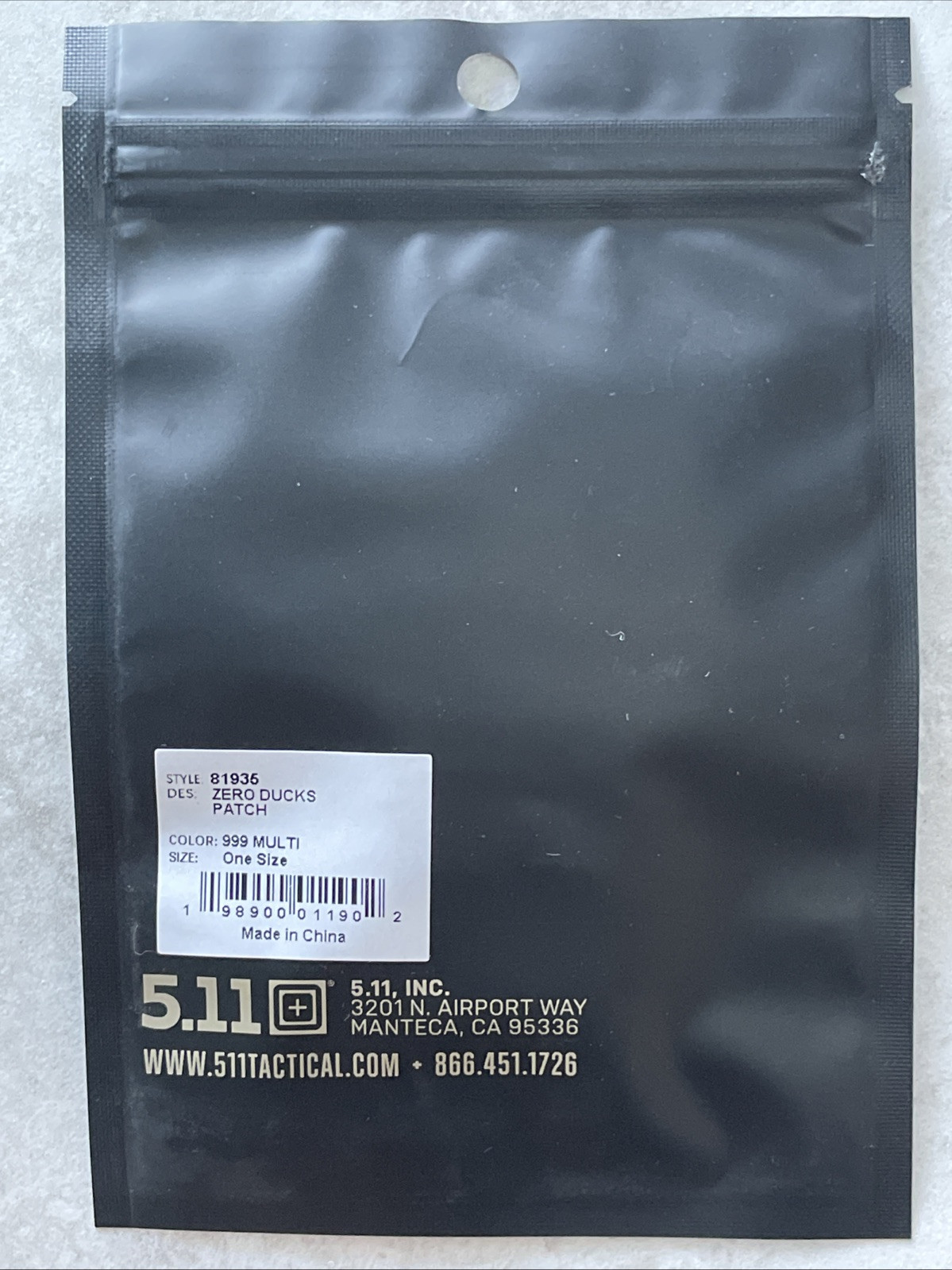 BRAND NEW 5.11 TACTICAL ZERO DUCKS 🦆 PATCH