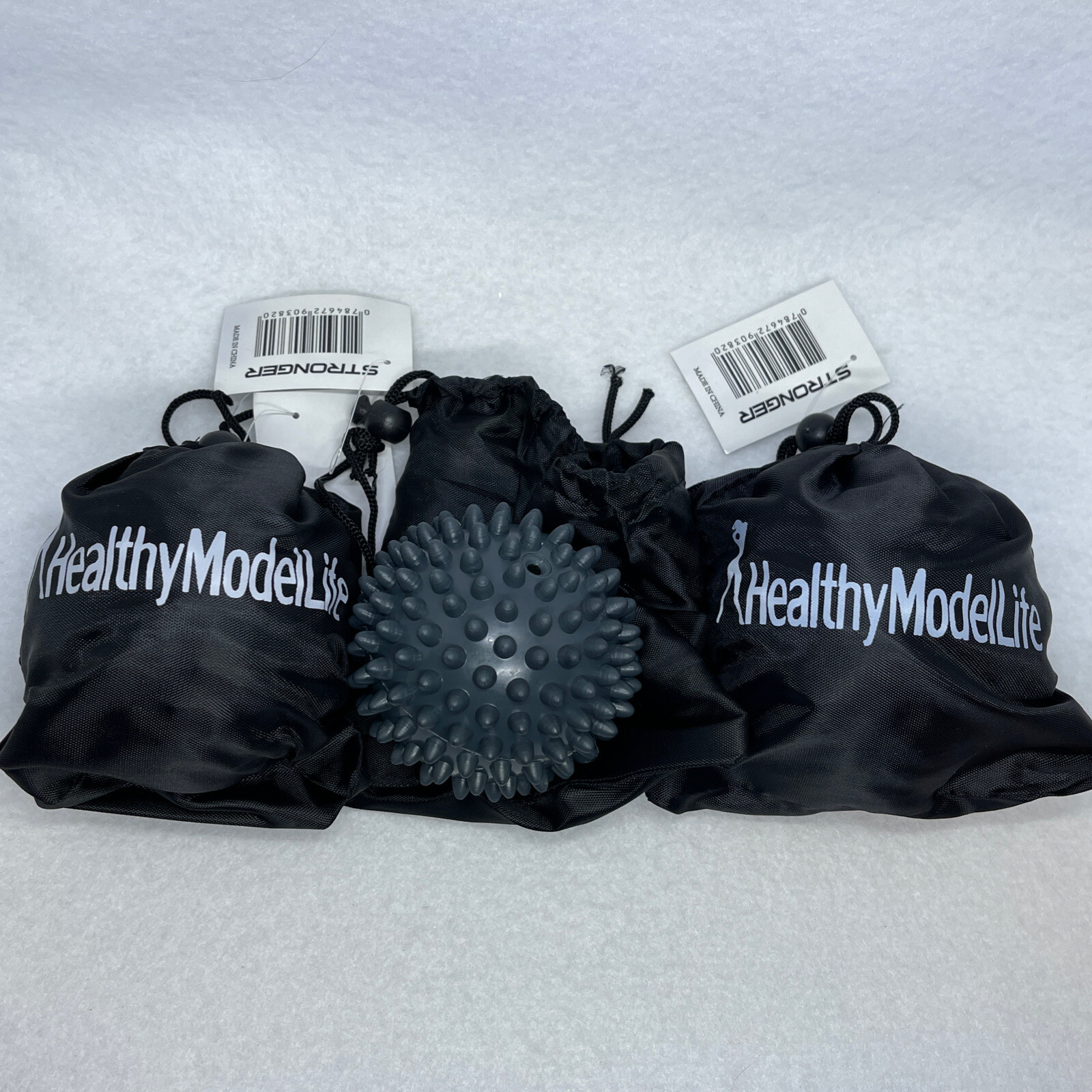 (3) Premium Grade Spiky Massage Ball by Healthy Model Life