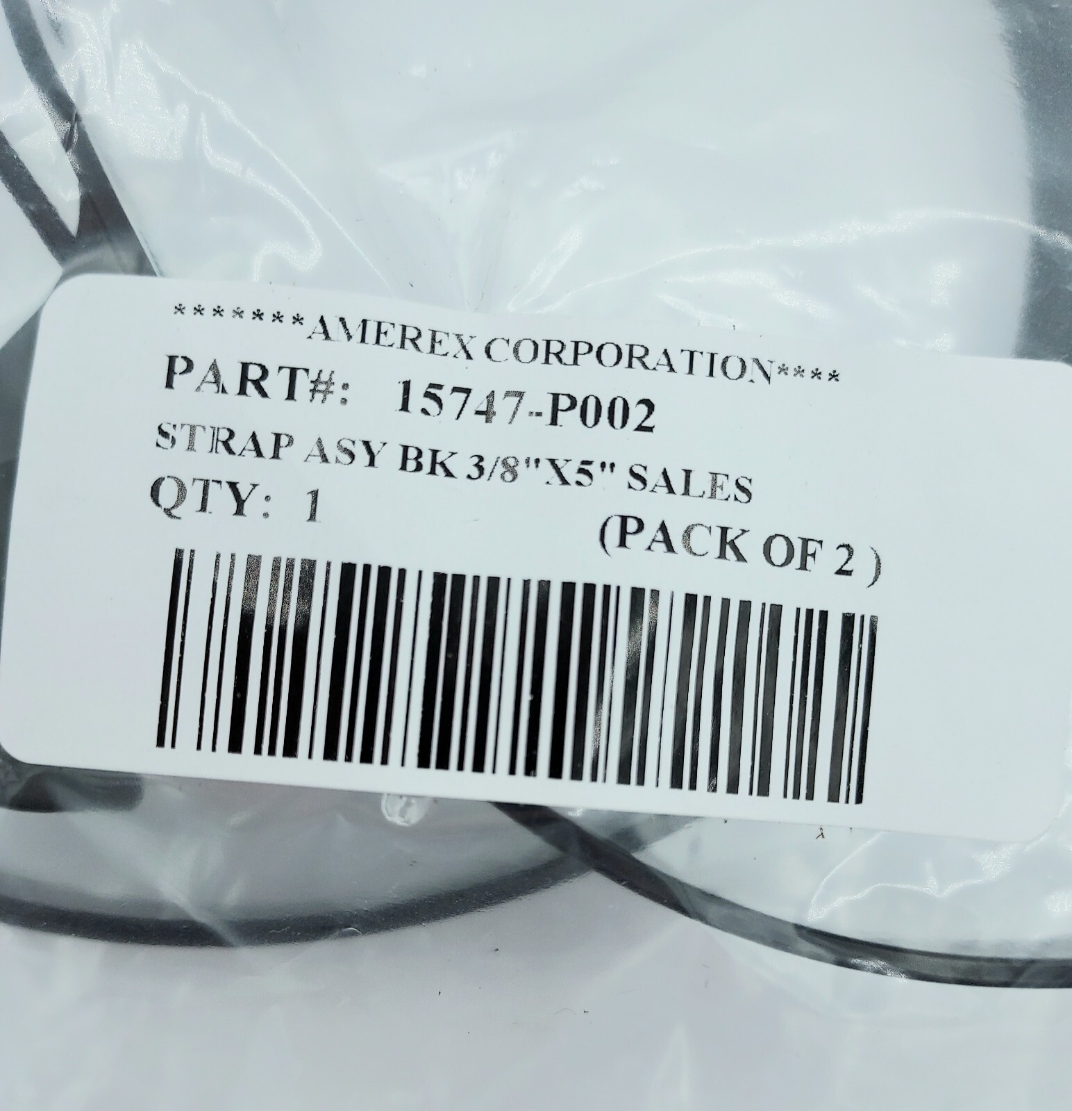 *2-Pack* Amerex Fire Extinguisher Hose Straps, 3/8" x 5" Diameter #15747
