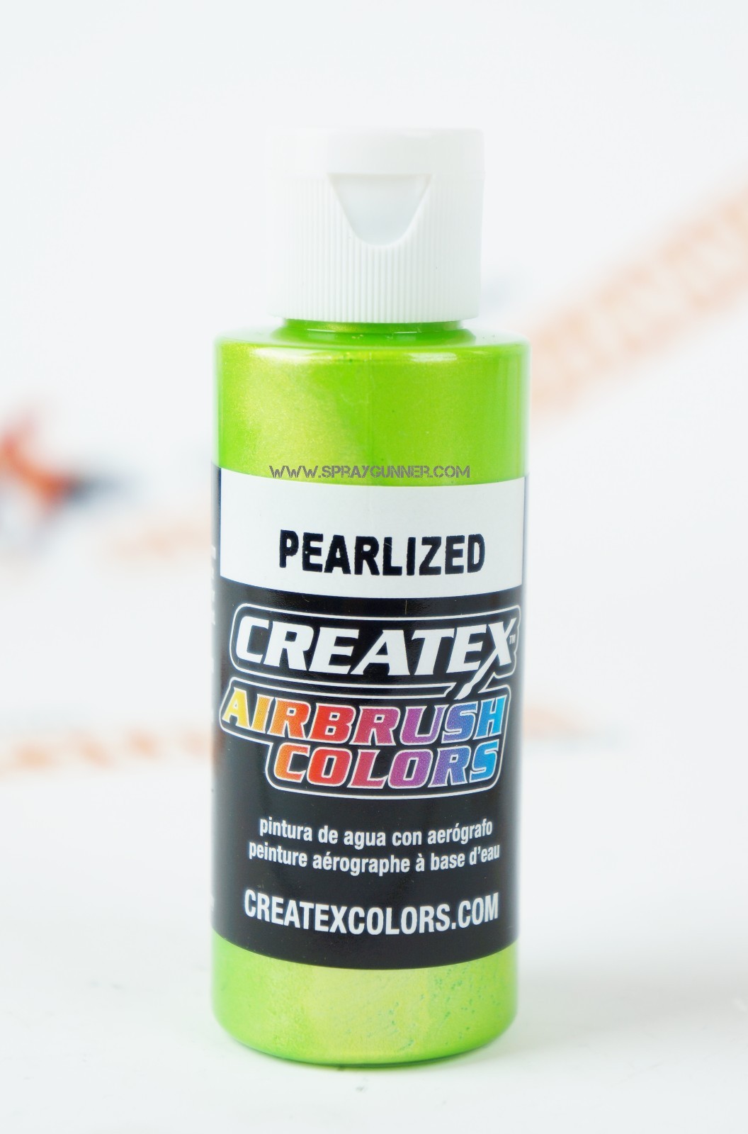 Createx Airbrush Colors 5313 Pearl Lime 2oz. water-based pearlized paint