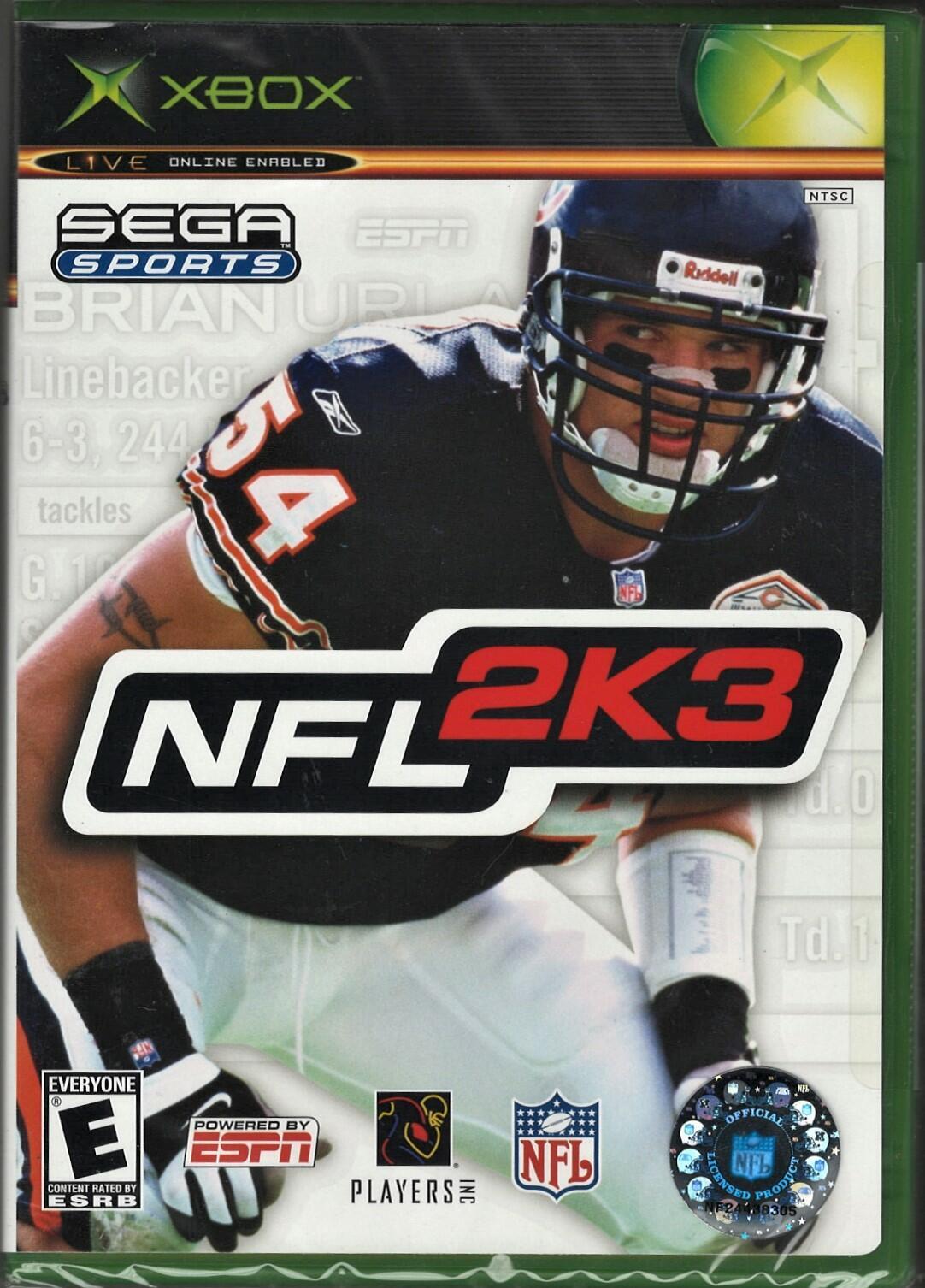 NFL 2K3 Football Xbox (Brand New Factory Sealed US Version) Xbox