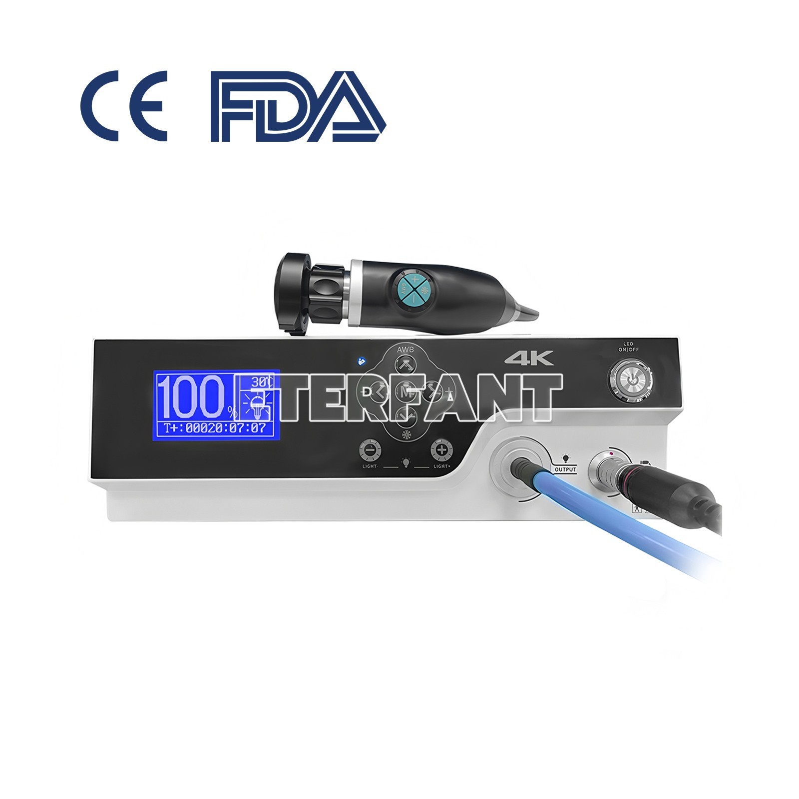 4K UHD ENT Integrated Endoscope Camera with LED light Laparoscopic Camera