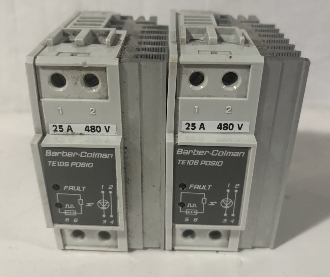 2 Barber Colman TE10S P0S10 / 25A / 480V / TE10S/25A/480V/PDS2/ENG /99/AX144/00