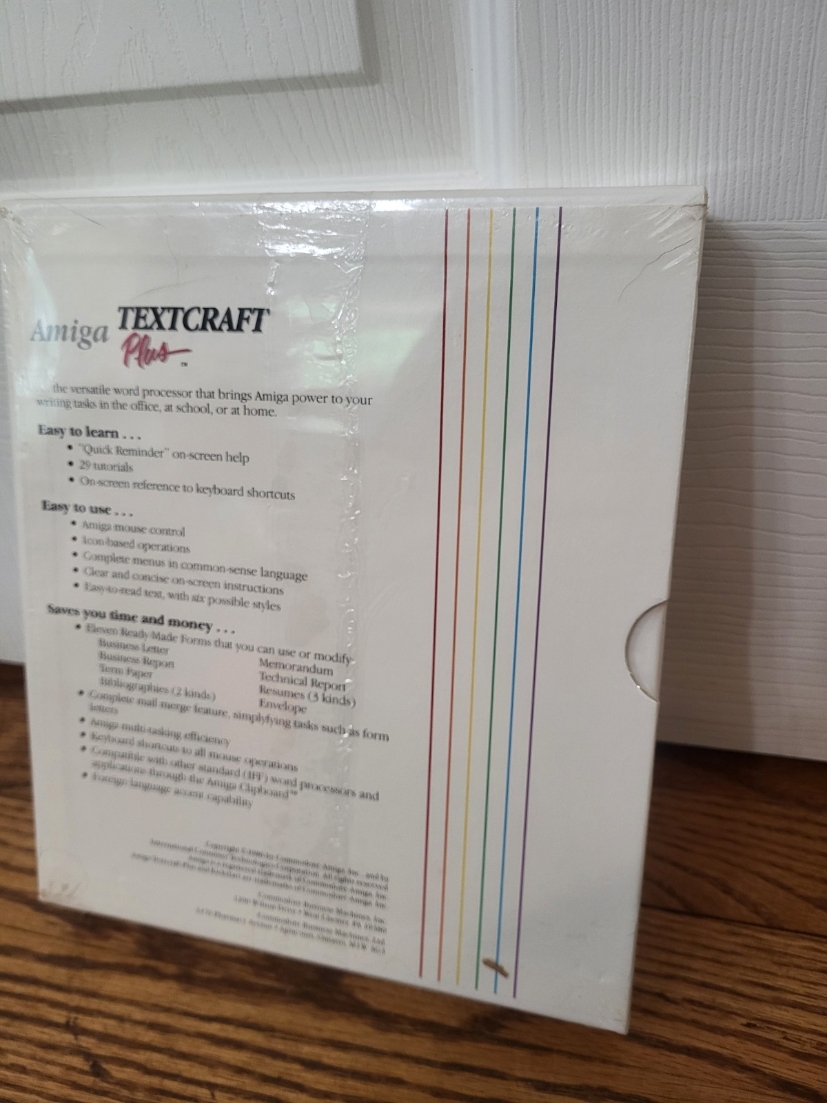 Commodore Amiga Textcraft Plus Complete SEALED IN BOX!!!! rare Htf