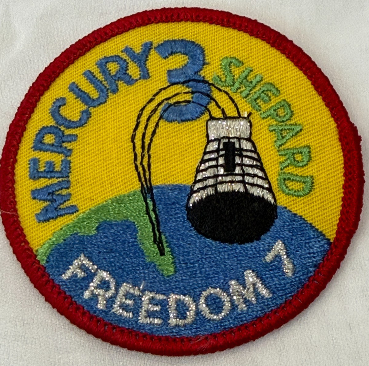 NASA Astronaut Space Mission MERCURY 3 FREEDOM 7 Patch Shepard