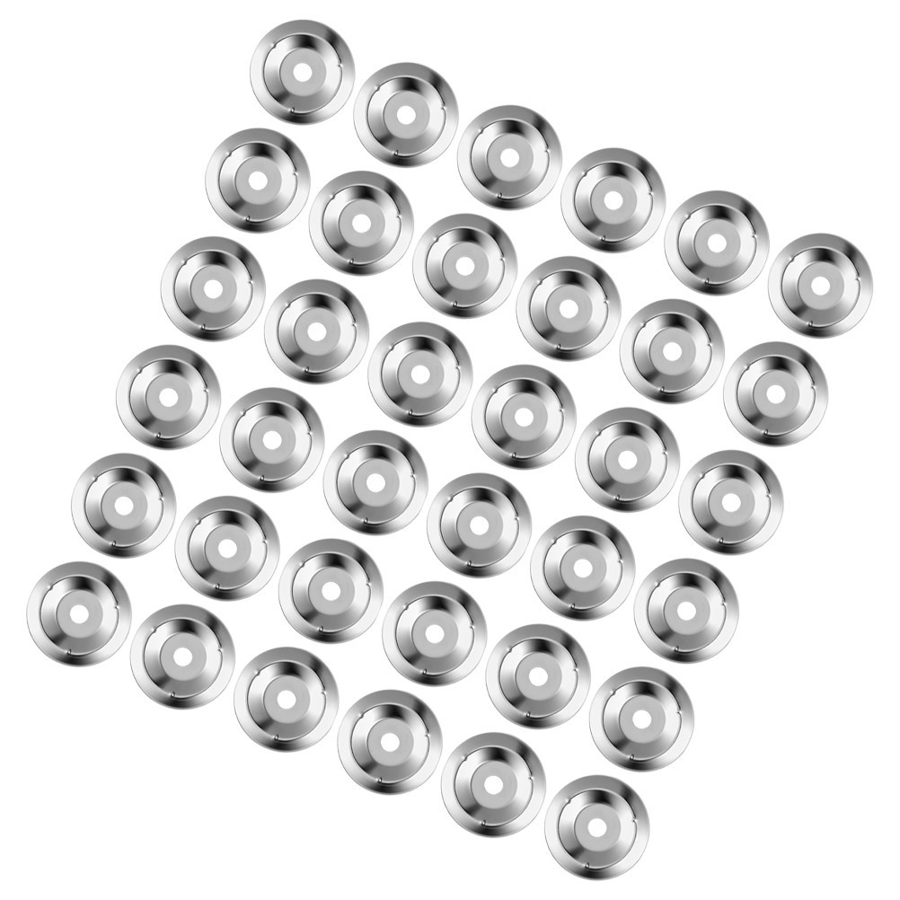 100Pcs Drum Cymbal Accessory Rings Silver Stainless Steel Reusable for Cymbal