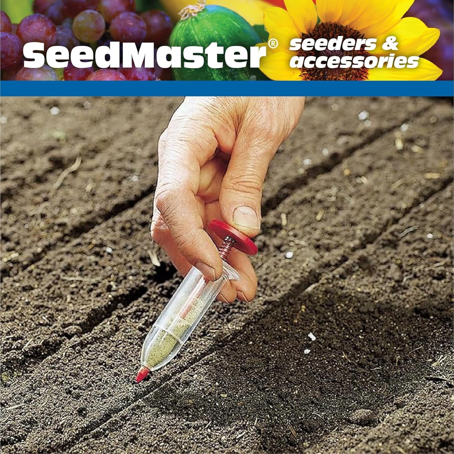 Effortless Seed Planting with Mini Seedmaster 805 - Ideal for Outdoor Use