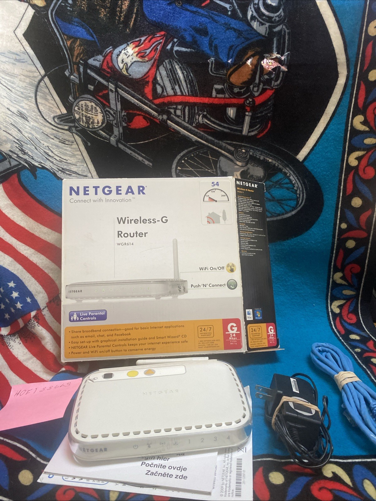 Netgear WGR614 54 Mbps 4-Port 10/100 Wireless G Router (WGR614NA) Used Tested