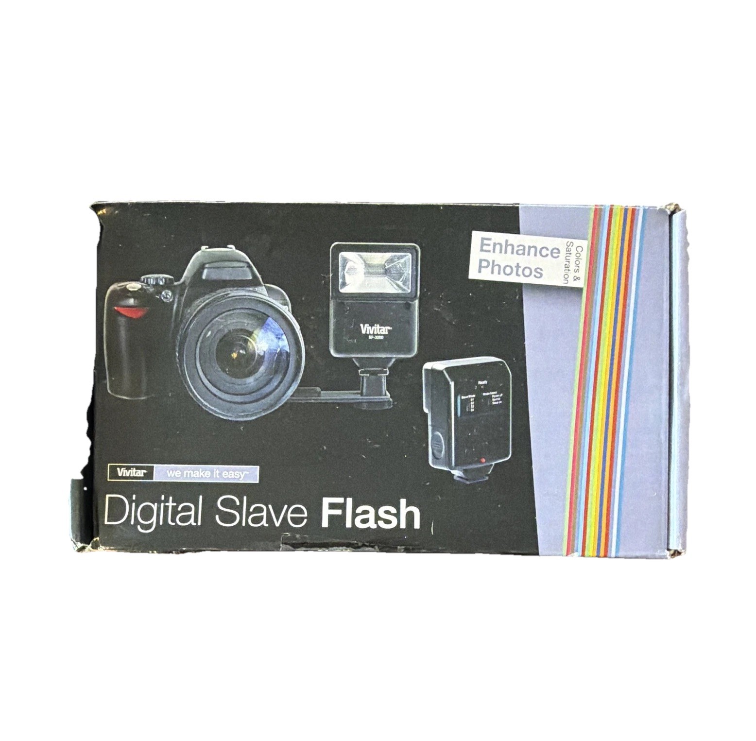 Vivitar VIV-SF-3000BX Flash Gun Hot Shoe for DSLR/Digital w/ Slave Pre-Flash