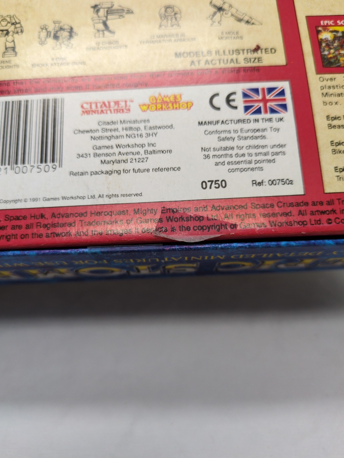*Box Only* Warhammer 40K Epic Stompers Box Only