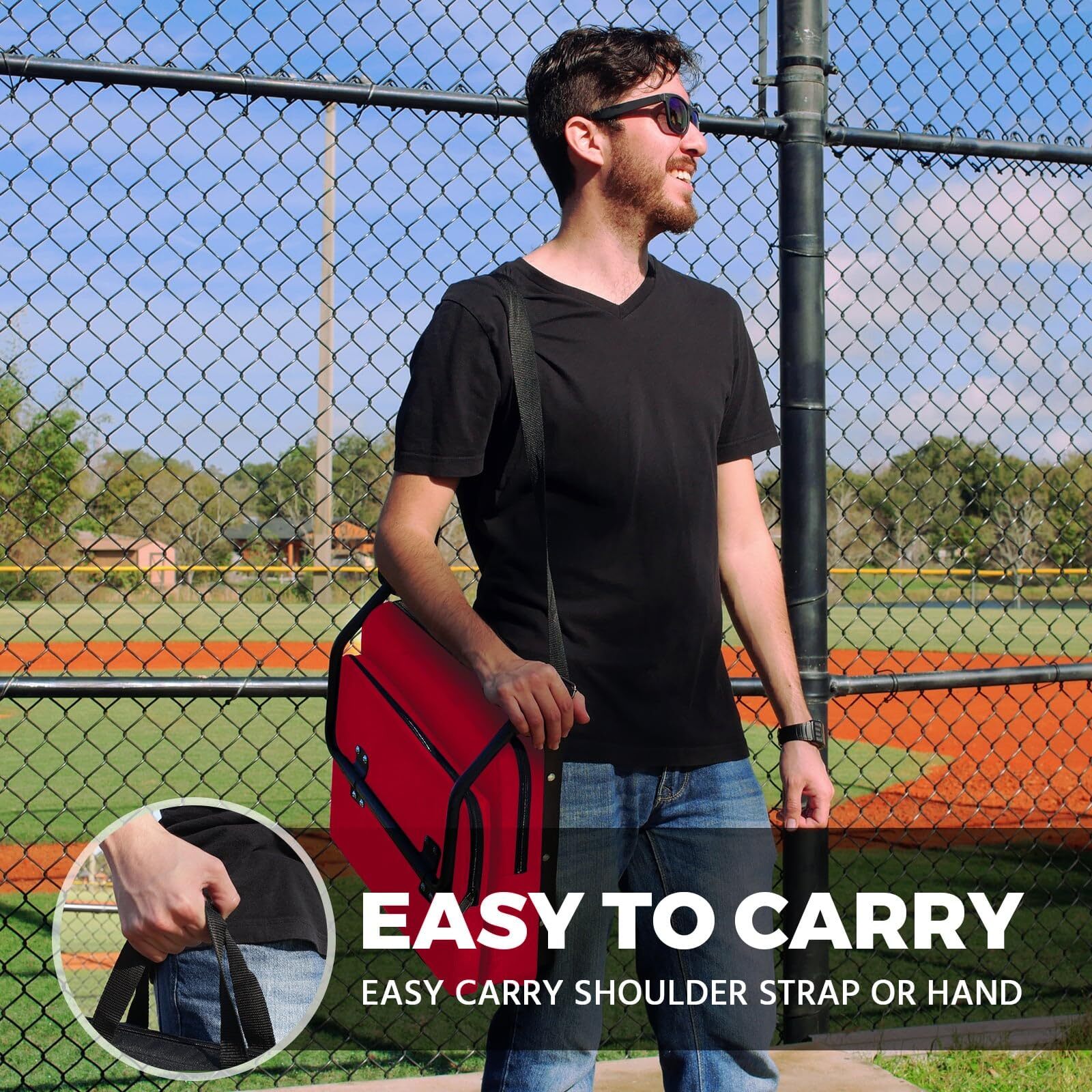 Stadium Seating for Bleachers Wide Stadium Seats for Bleachers with Back Supp...
