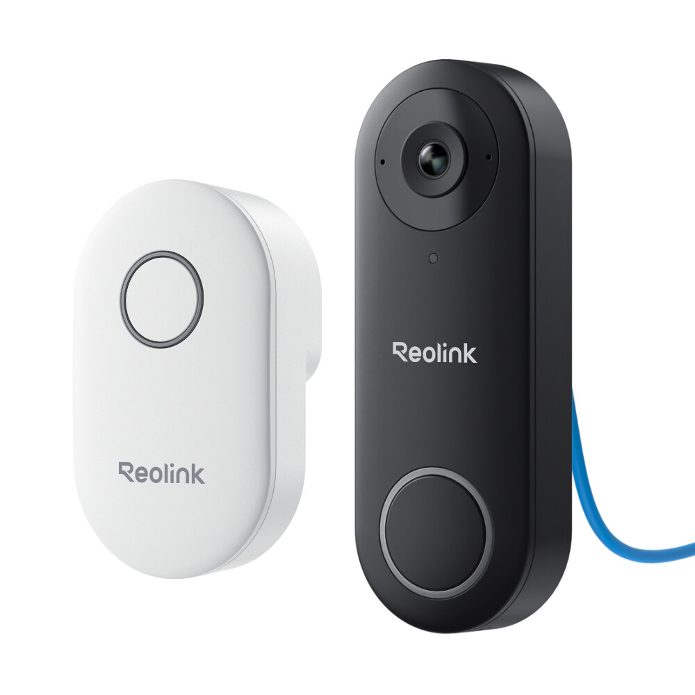 Reolink Video Doorbell PoE 5MP Person Detection Wired Security Camera 180° View