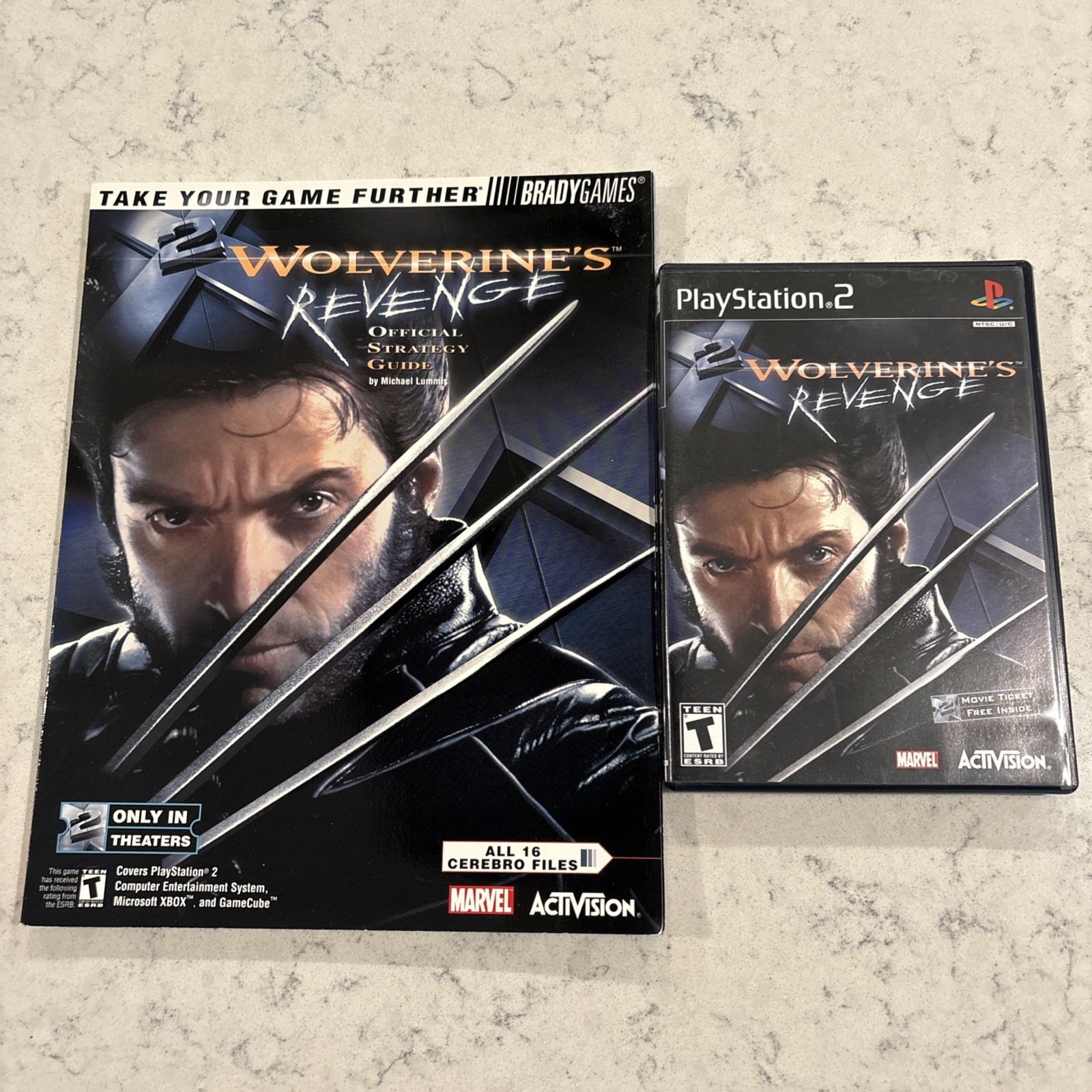 Set Wolverines Revenge 2003 Official Strategy Guide & Game Playstation 2 Xbox