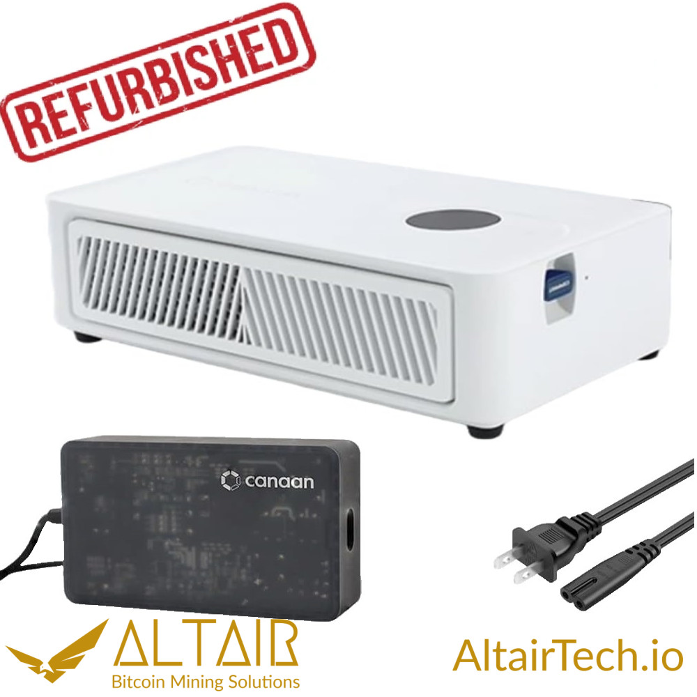 Refurbished Canaan Avalon Nano 3S 6TH/s BTC Miner White (with PSU) - USA Stock