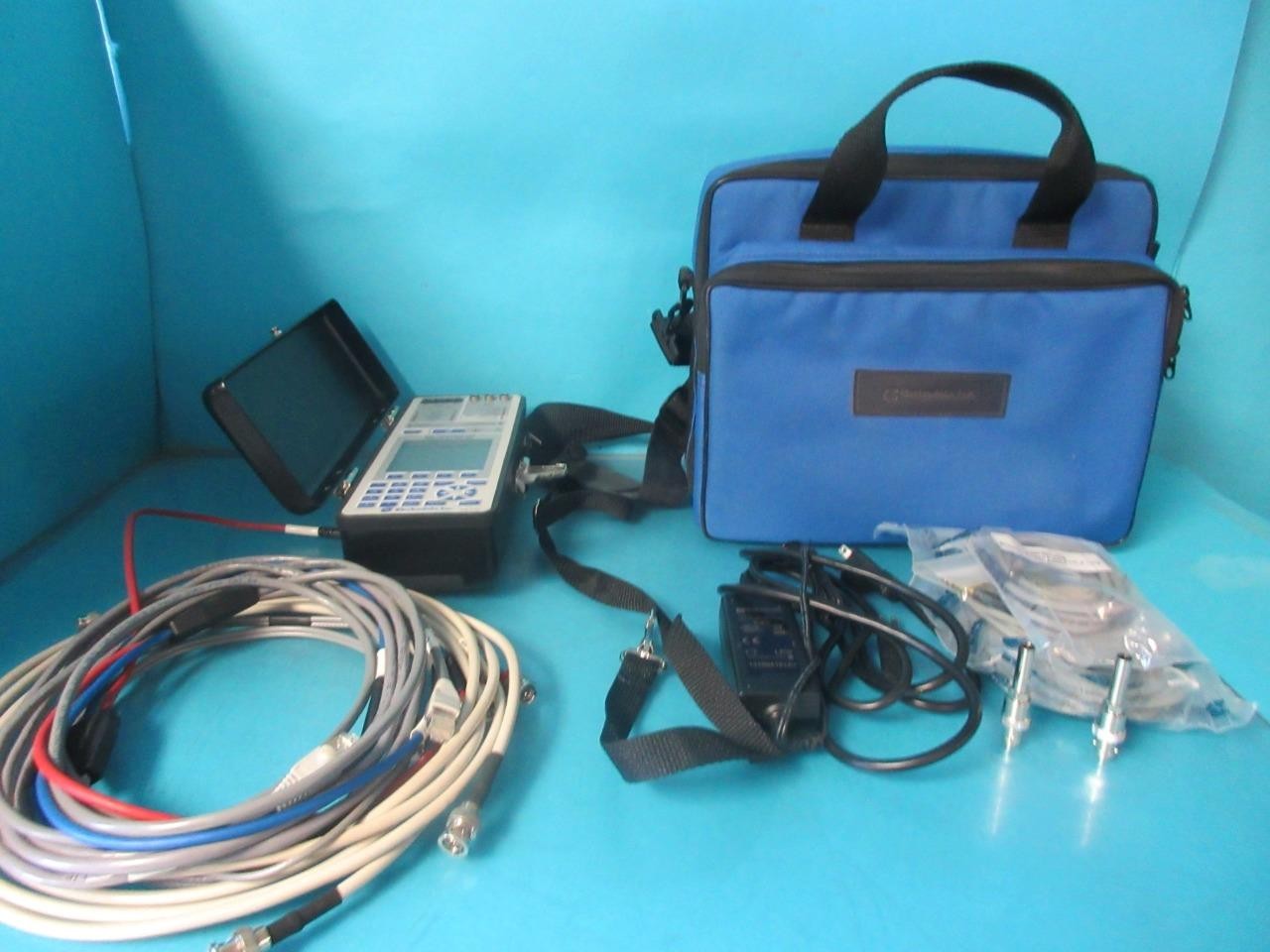 ELECTRODATA EZ TESTER TTS 3- HD CARRIER TEST SET  WITH CORDS AND CASE AND MORE
