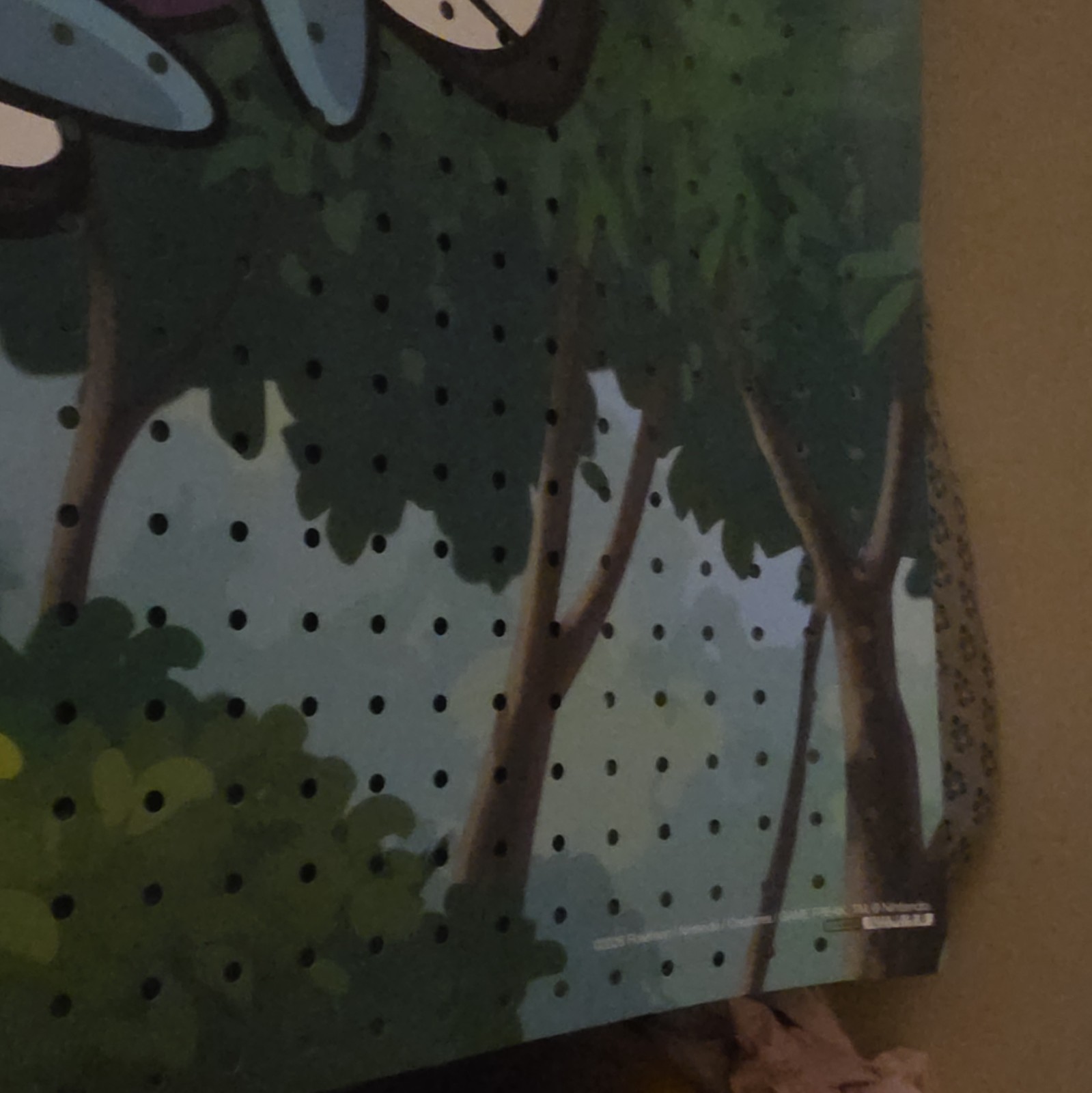 Butterfly Forest Printed Pegboard Panel Display Board