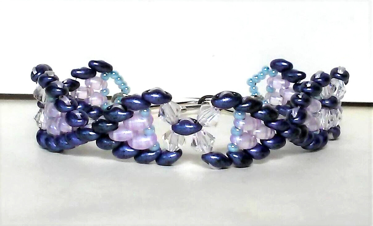 Handmade Opaque Blue Beaded Bracelet