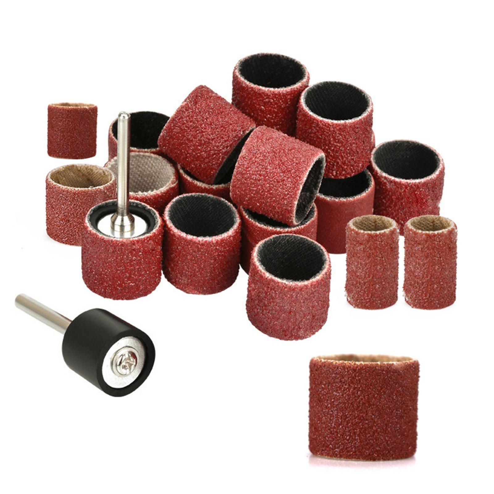 384PCS Drum Sanding Kit For Dremel Nail Drill Bits Accessories Rotary Tool Set B