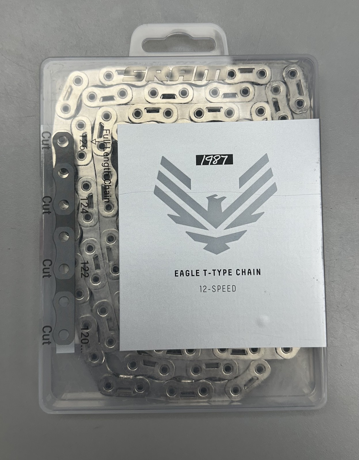 SRAM XX SL T-Type Eagle Transmission 1987 Chain - 12 Speed, 126 Links, Silver