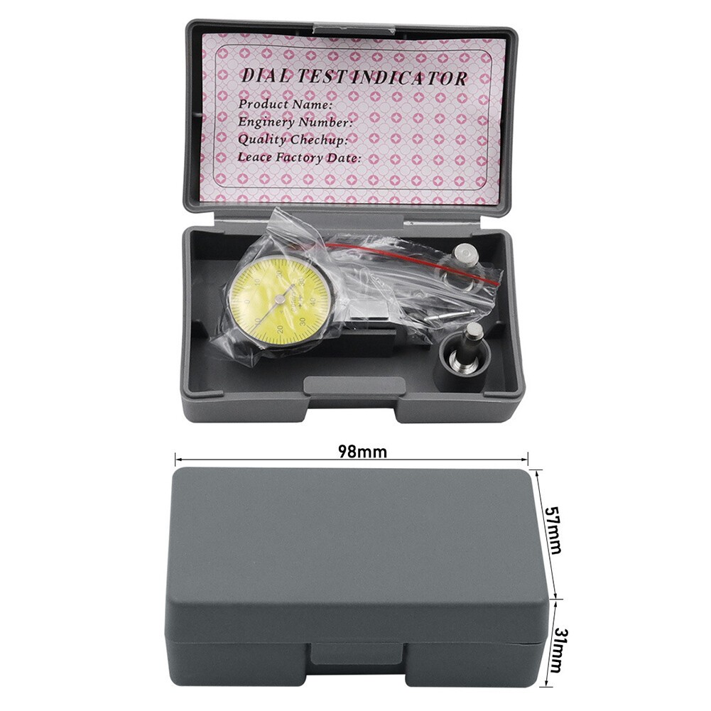 0-0.8mm Lever Dial Indicator Shockproof Waterproof with Ear Against Table