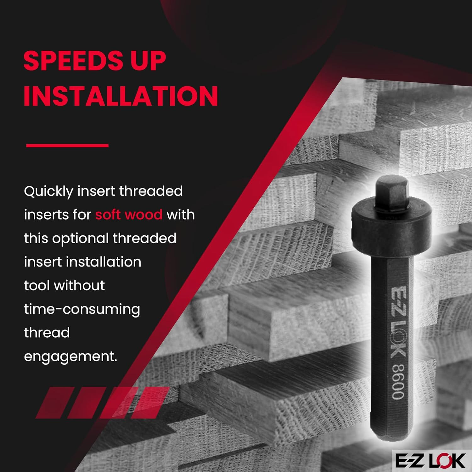 -8600 Thread Insert Drive Tool for Hex Drive Threaded Inserts Installation Drill