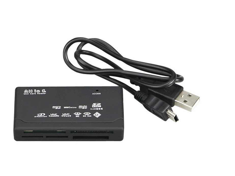 Memory Card Reader Mini 26-IN-1 USB 2.0 High Speed For CF xD SD MS SDHC
