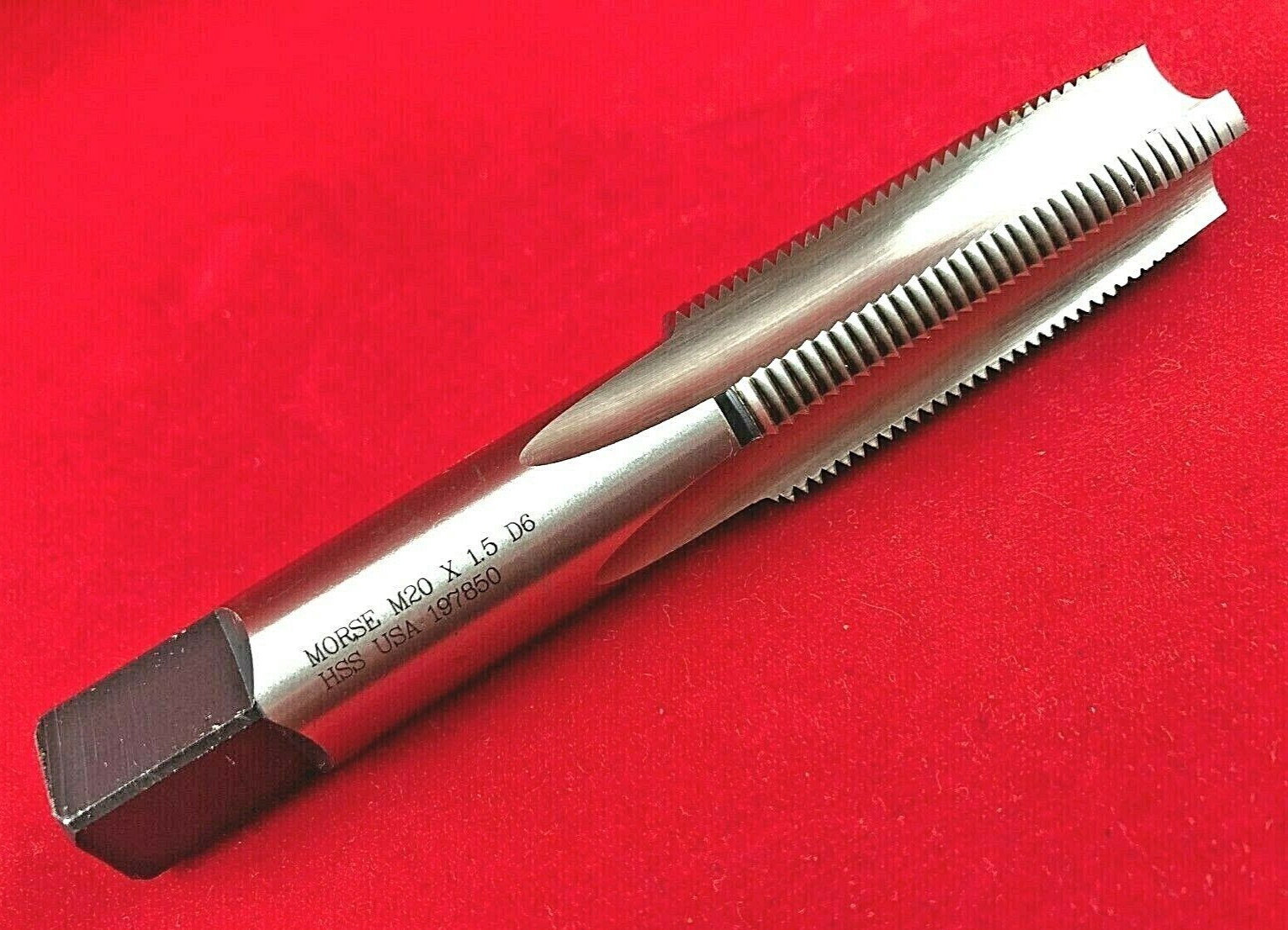 M20 X 1.5 Taper Hand Tap 20MM Morse MT3838165 Starter RH 4 Flute D6 USA Metric