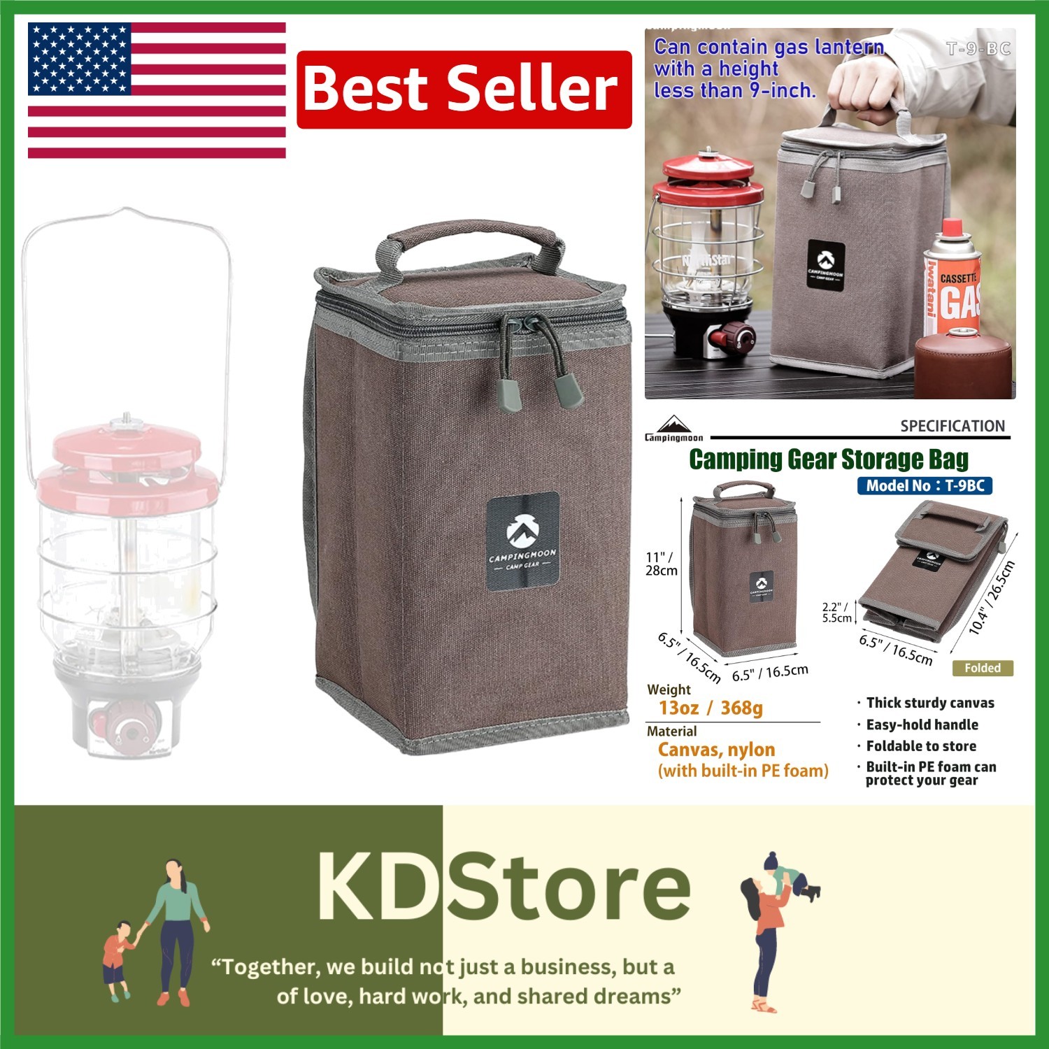 VersaGuard Camping Lantern & Gear Storage Case