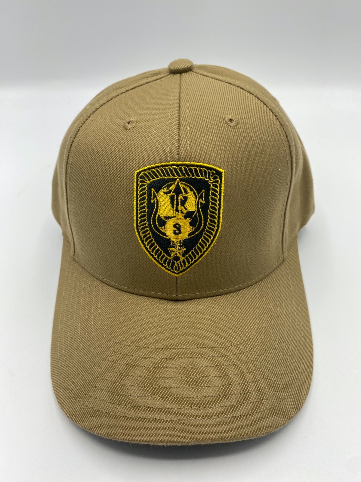 The Corps US Navy Seal Team 3 Logo Beige Baseball Cap Hat One Size