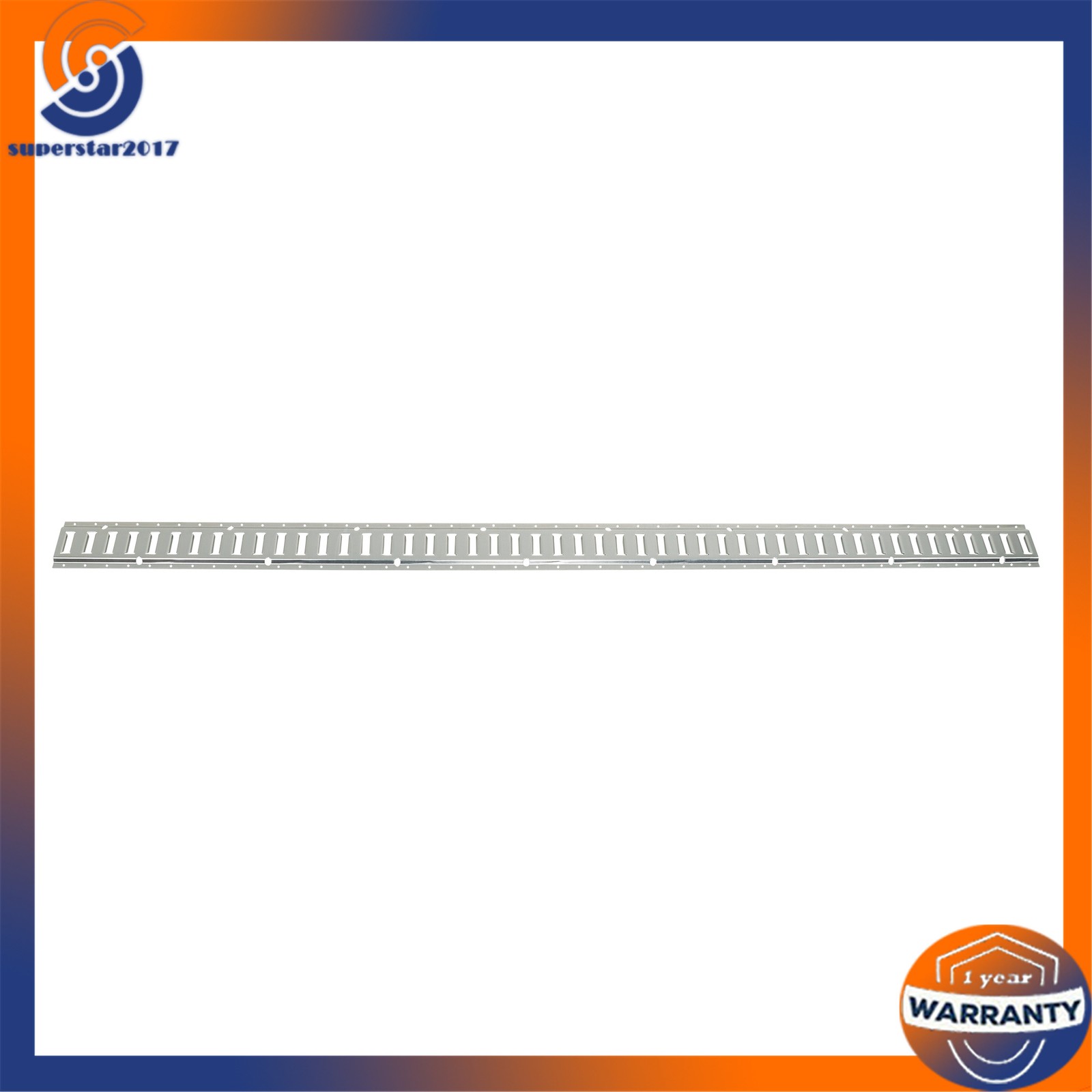 Silver 28 Pack 8 Foot E Track Rail Kit, Zinc Plated With Hardware For Trailers