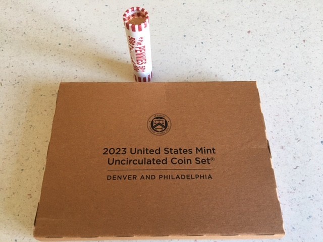 2023 US MINT UNCIRCULATED DENVER & PHILADELPHIA SET 20 COINS SEALED BOX+ P-ROLL
