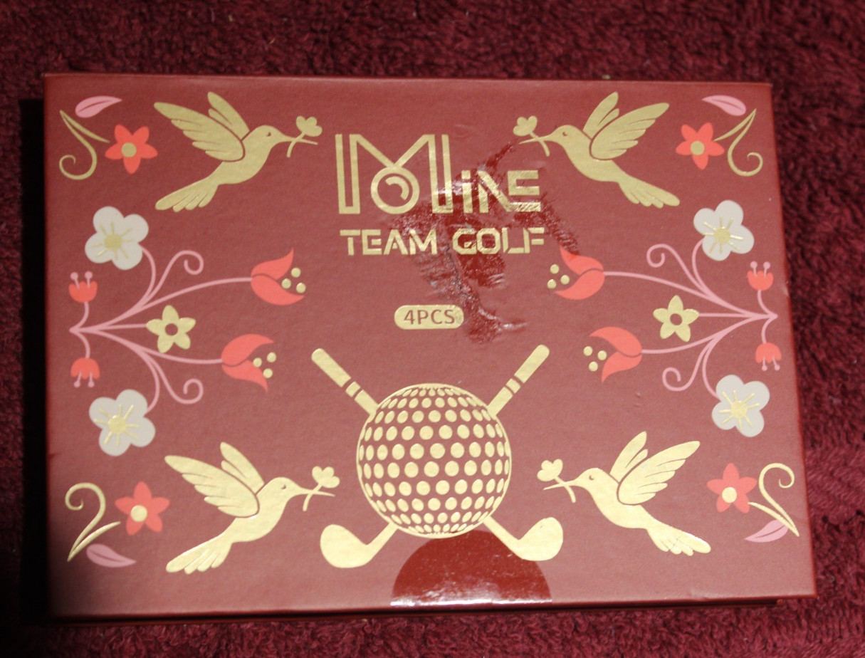 Rose Gold Color Flower and Bird Golf Tee - 4 PCS NIB