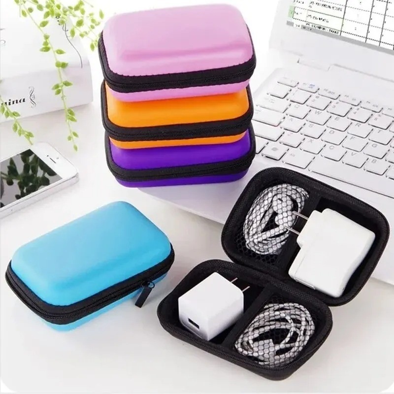 Travel Cable Organizer Bag Zipper Electronics Storage Earphone Case