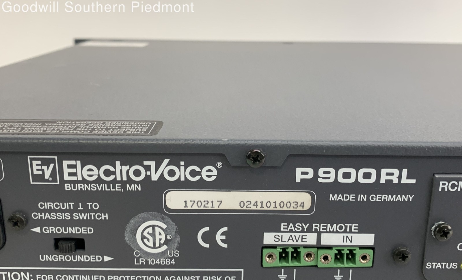 Electro-Voice P900RL Precision Power Amplifier - Tested
