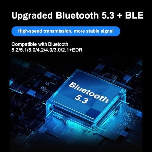 Bluetooth Adapter 5.3 USB Mini Dongle Receiver Transmitter for Desktop PC Laptop