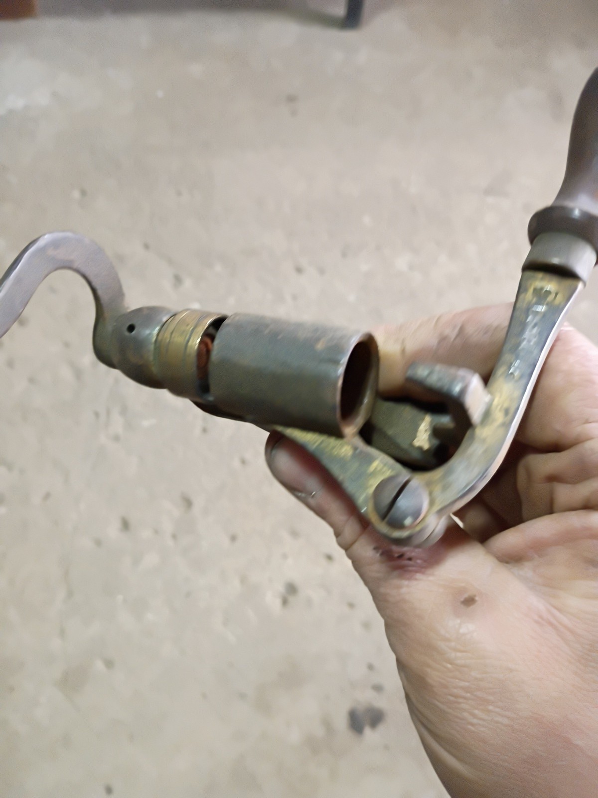 Vintage No. 1 BGI Co. 12 Gauge Hand Crank Crimping Tool Clamp On Reloading